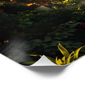 Poster Imaginaire Mare Vert Future Ville (Coin)