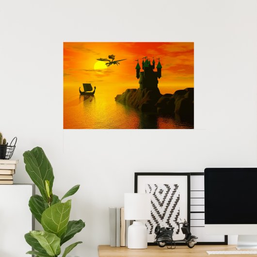 Poster Imaginaire médiéval (Bureau à domicile)