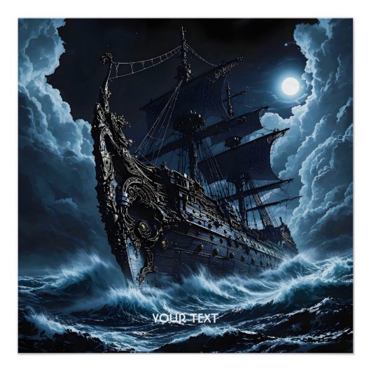 Poster Imaginaire mignon Corsair Ghost Ship (Devant)