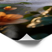 Poster Imaginaire mignon Créature Adorable Pluie (Coin)