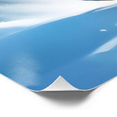 Poster Imaginaire mignon léopard de neige en course (Coin)