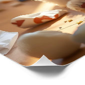 Poster Imaginaire mignon maltais joyeux chiot maltais (Coin)