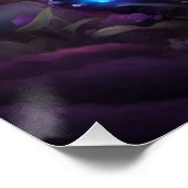 Poster Imaginaire mignon Purple Baby Panda (Coin)