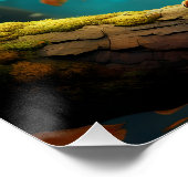 Poster Imaginaire mignon Vivid Majestic écureuil rouge (Coin)