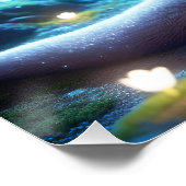 Poster Imaginaire Mignonne Bonne Nuit Otter (Coin)