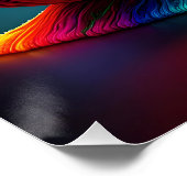 Poster Imaginaire Mignonne escargot Beaucoup de couleurs (Coin)