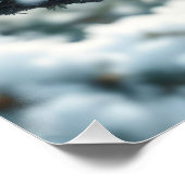 Poster Imaginaire Mignons Oiseaux Casquette Neige (Coin)