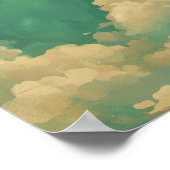 Poster imaginaire nuages dans le ciel rêveur art imprimer (Coin)