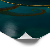 Poster Imaginaire Pieuvre mignonne Jouer de la guitare (Coin)