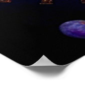 Poster Imaginaire Princesse Fleurs violettes (Coin)