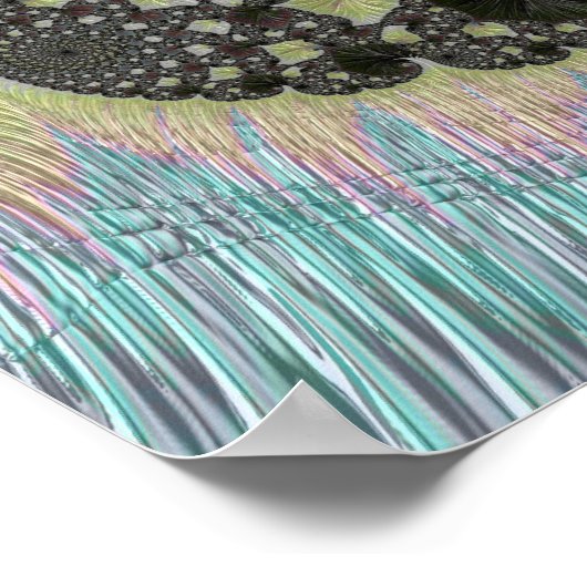 Poster Imaginaire psychédélique Spiral Super Fractal Art (Coin)