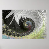 Poster Imaginaire psychédélique Spiral Super Fractal Art (Devant)
