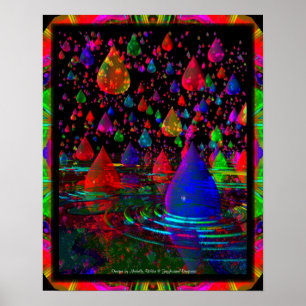 Poster Imaginaire Raindrop 3D