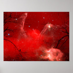 Poster Imaginaire rouge