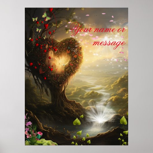 Poster Imaginaire royaumes de paysages magiques (Devant)
