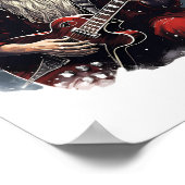 Poster Imaginaire Skull Skeleton Père Noël Jouer de la nu (Coin)