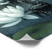 Poster Imaginaire sombre gothique Squelette Fée Halloween (Coin)