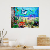 Poster Imaginaire Sous La Mer (Cuisine)