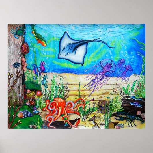 Poster Imaginaire Sous La Mer (Devant)