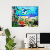 Poster Imaginaire Sous La Mer (Bureau à domicile)