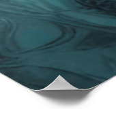 Poster Imaginaire Steampunk Orange Butterfly Aqua Aquarel (Coin)