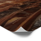 Poster Imaginaire Steampunk Vintage Blue Guitare Aquarell (Coin)