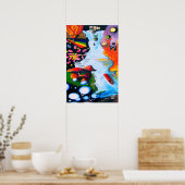 Poster Imaginaire surréaliste Champhroom Wonderland (Cuisine)