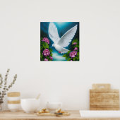 Poster Imaginaire surréaliste Pop White Dove (Cuisine)