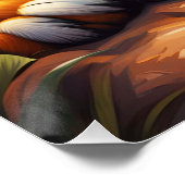 Poster Imaginaire Vive Sleeping Tiger Chèvre (Coin)