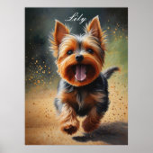 Poster Imaginaire Yorkshire Terrier Surreal Dog Art (Devant)