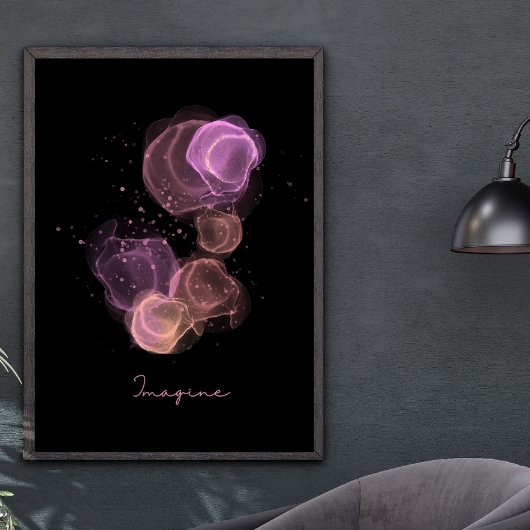 Poster imagination colorée