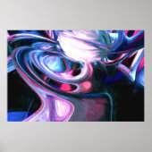 Poster Imagination disloquée Peint Abstrait (Devant)