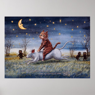 Poster Imagination féline, Louis Wain