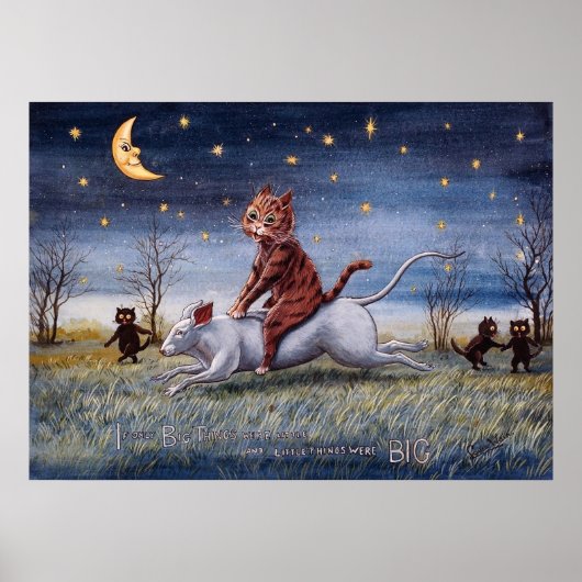 Poster Imagination féline, Louis Wain (Devant)