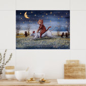 Poster Imagination féline, Louis Wain (Cuisine)