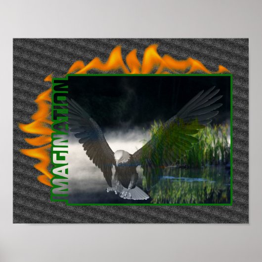 Poster Imagination Imaginaire aigle Inspiration (Devant)
