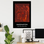 Poster IMAGINATION, voit ce qui est presque là (Bureau à domicile)