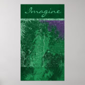 Poster "Imagine" vert toxique Avatar (Devant)