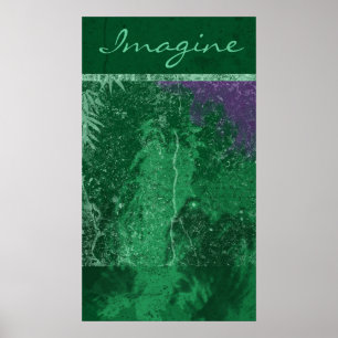 Poster "Imagine" vert toxique Avatar