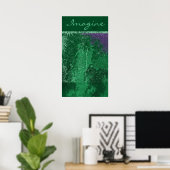 Poster "Imagine" vert toxique Avatar (Bureau à domicile)