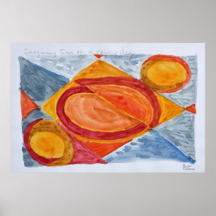 Poster Imaginer le soleil un jour de pluie