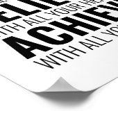 Poster Imaginez avec tout votre esprit | Devis motivation (Coin)