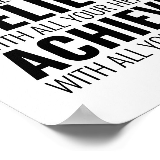 Poster Imaginez avec tout votre esprit | Devis motivation (Coin)