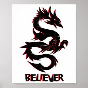 Poster Imaginez, Dream, Believe _ Imaginaire Rage Dragon 