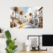 Poster Imaginez juste des endroits célestes et paisibles  (Bureau à domicile)