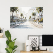 Poster Imaginez juste des endroits célestes et paisibles  (Bureau à domicile)