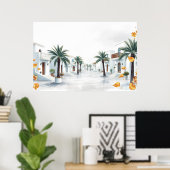 Poster Imaginez juste des endroits célestes et paisibles  (Bureau à domicile)