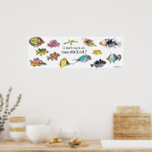 Poster ImaginOCEAN Cartoon Poisson Art (Cuisine)