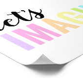 Poster Imaginons une salle de jeux arc-en-ciel pastel (Coin)