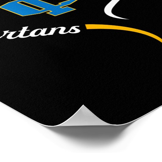 Poster Imlay City Spartans Logo Demi-Coeur Slogan Hs (Coin)